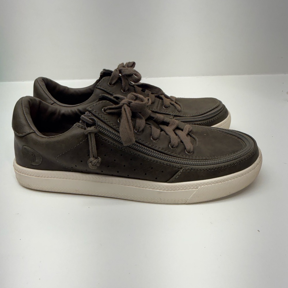 Women’s Billy sneaker low zip up shoes sz 7 gray brown